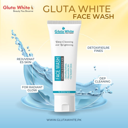 Gluta white face  wash