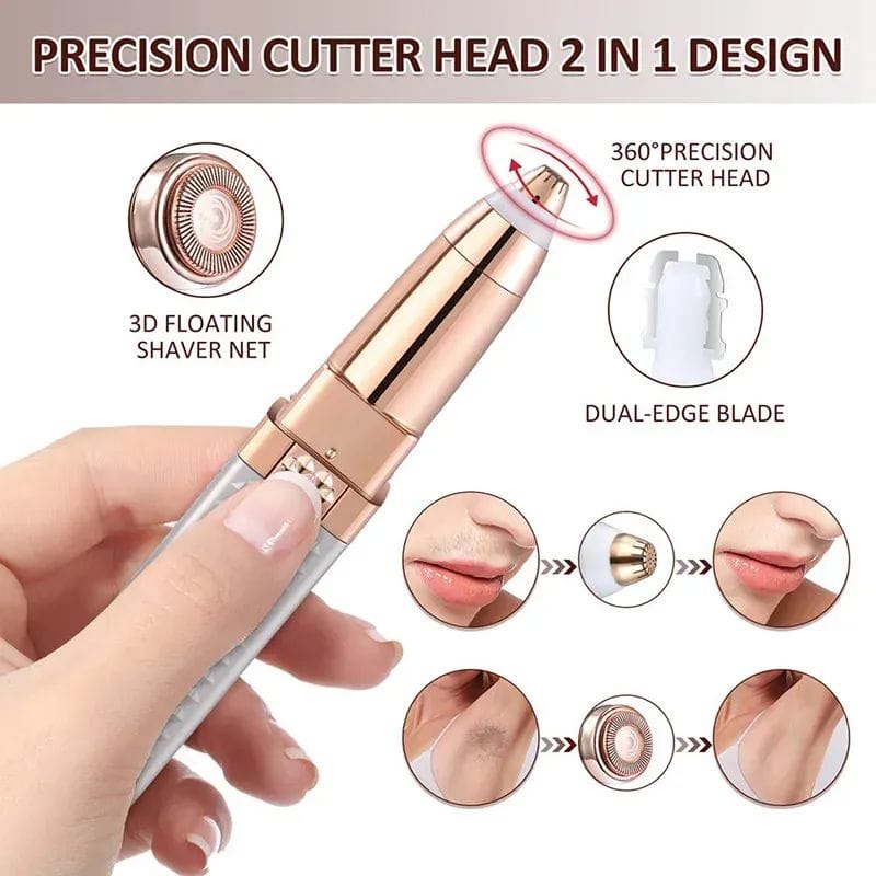 2-in-1 Flawless Facial Hair Remover &amp; Eyebrow Trimmer