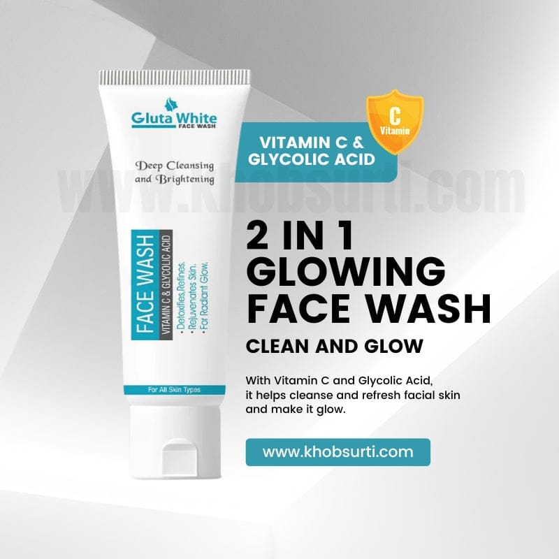 Gluta white face  wash